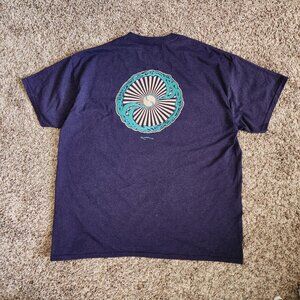 Spiral Art Graphic T-Shirt Short Sleeve Size XL Streetwear Casual Basics